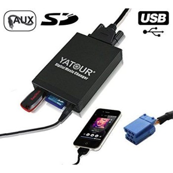 USB / MP3 Changer για Citroen C3 / C5 / C8 / Picasso / Xsara / PEUGEOT 106,206,207,307,406,407,607,806,807 εως το 2005 - με 8 pin port