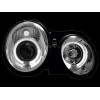 Φανάρια εμπρός angel eyes για Mercedes CLK W208 (1997-2002) , με λάμπες (Η1) - σετ 2τμχ.