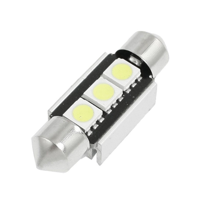 Led λάμπα για πλαφονιέρα CANBUS με 3 SMD led 39 mm - 1τμχ.