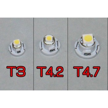 Led λάμπα τύπου T3  2W κόκκινη - 1τμχ.