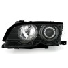 Φανάρια εμπρός angel eyes για BMW E46 coupe και cabrio (1999-2003) - χωρίς φλας , με λάμπες (Η1) - σετ 2τμχ.