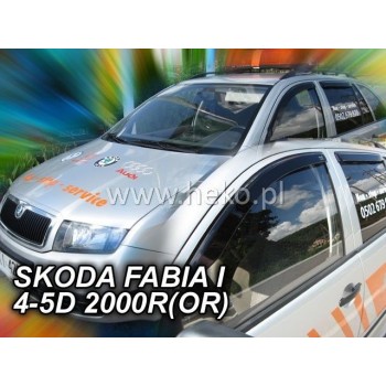 Ανεμοθραύστες για Skoda Fabia (2000-2007) 4/5 πορτο- 2 τμχ εμπρός αυτοκόλλητοι