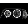 Φανάρια εμπρός angel eyes για Vw Transporter T4 (1997-2003) , μαύρα , χωρίς λάμπες (Η7) - σετ 2τμχ.