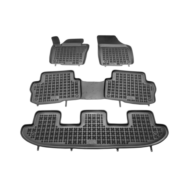 Λαστιχένια πατάκια Rezaw Plast για VW Sharan  / SEAT Alhambra  (2010-2022) - 7 seats - τύπου σκαφάκι - 4τμχ.