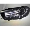 Φανάρια εμπρός led για Vw Scirocco (2008+) - μαύρα , χωρίς λάμπες (Η7) - σετ 2τμχ.