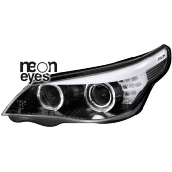 Φανάρια εμπρός για BMW E60 (2003-2007) - F10-Look , χωρίς λάμπες (Η7) - σετ 2τμχ.