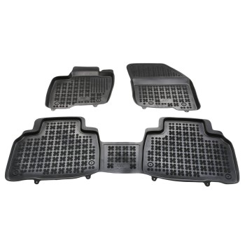 Λαστιχένια πατάκια Rezaw Plast για FORD Edge II (2015–2023) - τύπου σκαφάκι - 3τμχ.