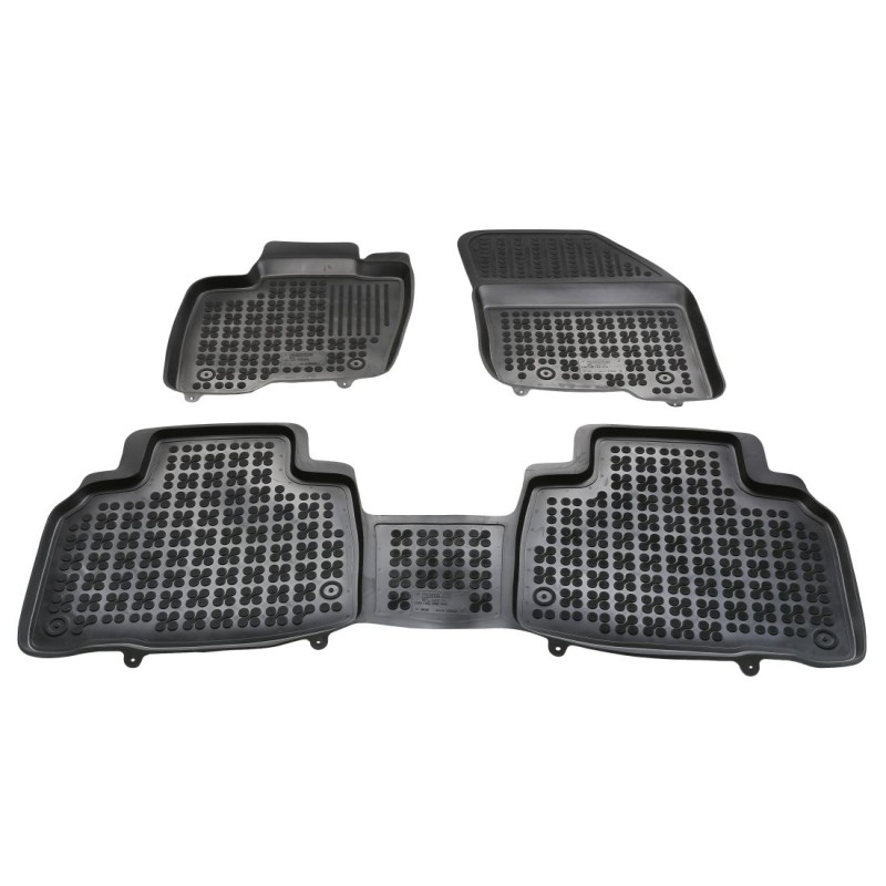 Λαστιχένια πατάκια Rezaw Plast για FORD Edge II (2015–2023) - τύπου σκαφάκι - 3τμχ.