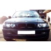 Μάσκα για BMW E46 sedan / combi (1998-2001) και compact (2001-2005)  - μαύρη Piano Design - 2τμχ.