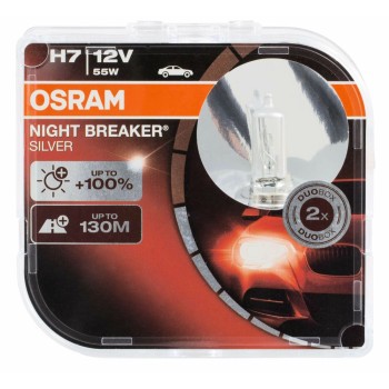 Λάμπα αλογόνου H7 Osram Night Braker Silver  - 2 τμχ. καρτέλα