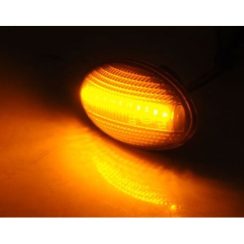 Led φλας για Mini Cooper (2001-2006) - smoke - σετ 2τμχ.