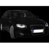 Φανάρια εμπρός led Dayline για Audi A3 (2003-2008) - chrome , με λάμπες (Η9) - σετ 2τμχ.