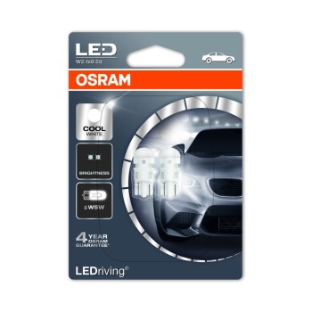 Led λάμπες τύπου Τ10 - Osram 6000K - 2τμχ.