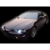 Φανάρια εμπρός angel eyes για Honda Prelude (1992-1995) - μαύρα , με λάμπες (Η1) - σετ 2τμχ.