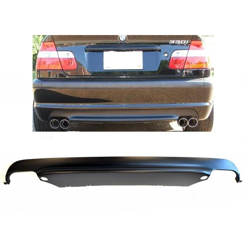 Diffuser πίσω προφυλακτήρα για BMW E46 sedan (1998-2005) - M pack - διπλό