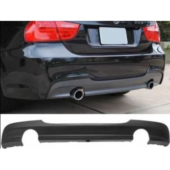 Diffuser πίσω προφυλακτήρα για BMW E90 (2005-2012) M pack - διπλό για διπλές απολήξεις