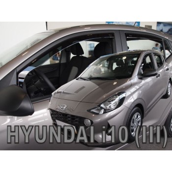 Ανεμοθραύστες για HYUNDAI I10 5D (2019+) - 4 τμχ. εμπρός και πίσω