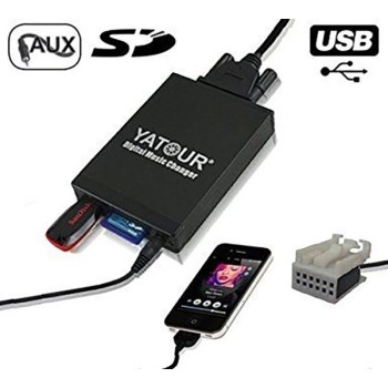 USB / MP3 Changer για Vw Golf 5/6/Touran / Touareg / Tiguan / T5 / Jetta / Polo / Audi A3, A4, TT  / SEAT Alhambra, Arosa, Cordoba, Ibiza, Leon, Toledo  / Skoda Fabia, Octavia, Superb- με 12 pin port