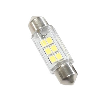 Led λάμπα για πλαφονιέρα με 6 SMD led 31 mm - 1τμχ.