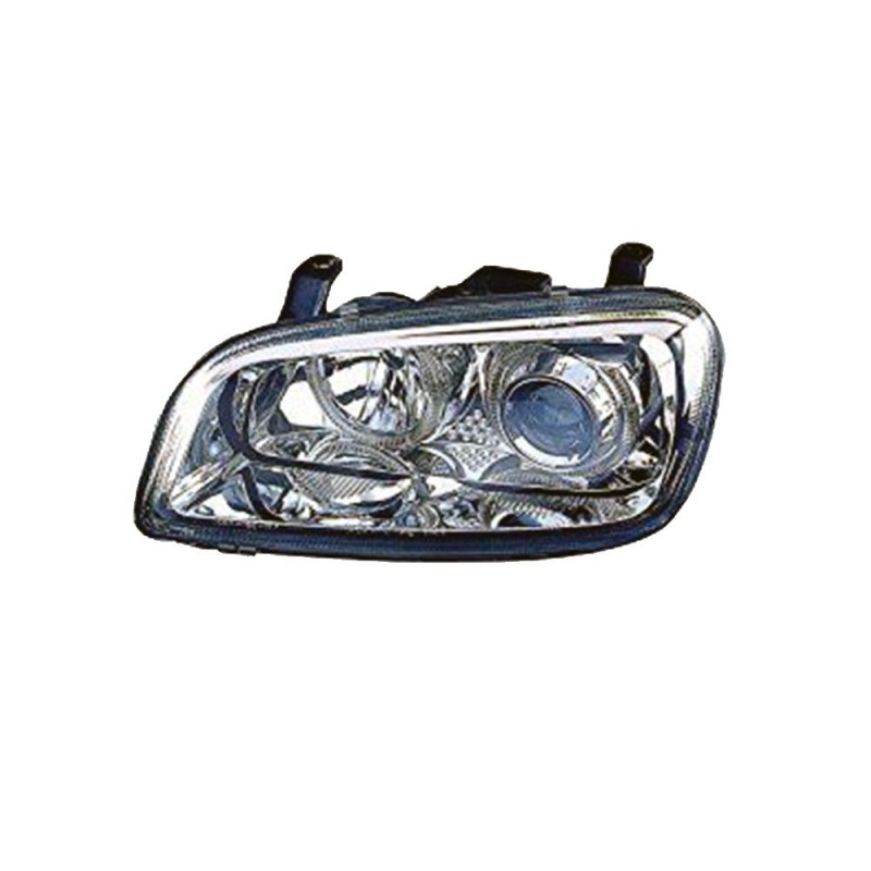 Φανάρια εμπρός angel eyes για Toyota Rav4 (1994-2000) - chrome , με λάμπες (Η1) - σετ 2τμχ.