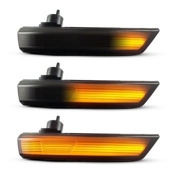 Τρεχούμενα led φλας για καθρέφτες για Ford Focus (2008-2016) - φιμέ με τρεχούμενο φλας - σετ 2τμχ.