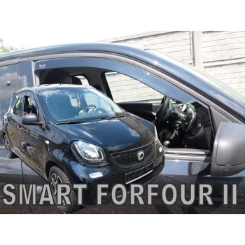 Ανεμοθραύστες για Smart Forfour II 5D (2014+) - 2 τμχ. εμπρός