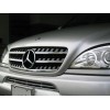 Μάσκα για Mercedes     ML W163 (W164 design) (1998-2005) -μαύρη με πλαίσιο   χρωμίου