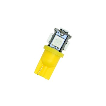 Led λάμπα τύπου Τ10 με 5 SMD led 4300K - 1τμχ.