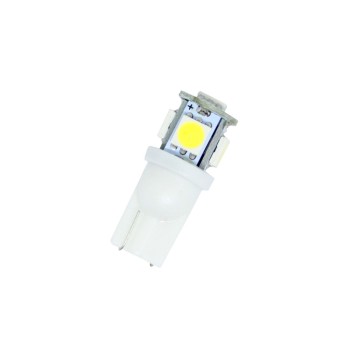 Led λάμπα τύπου Τ10 με 5 SMD led 5000K - 1τμχ.