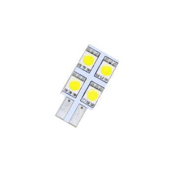 Led λάμπα τύπου Τ10 με 4 SMD led από τη μία πλευρά - 1τμχ.