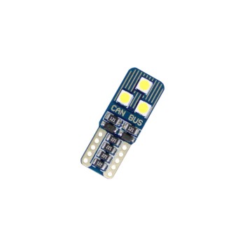 Led λάμπα τύπου T10 με 6 led 3030 - CANBUS - 1τμχ.