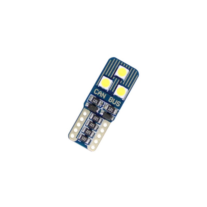 Led λάμπα τύπου T10 με 6 led 3030 - CANBUS - 1τμχ.