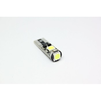 LEd λάμπα τύπου Τ10 με 3 SMD led - CANBUS 6000K - 1τμχ.