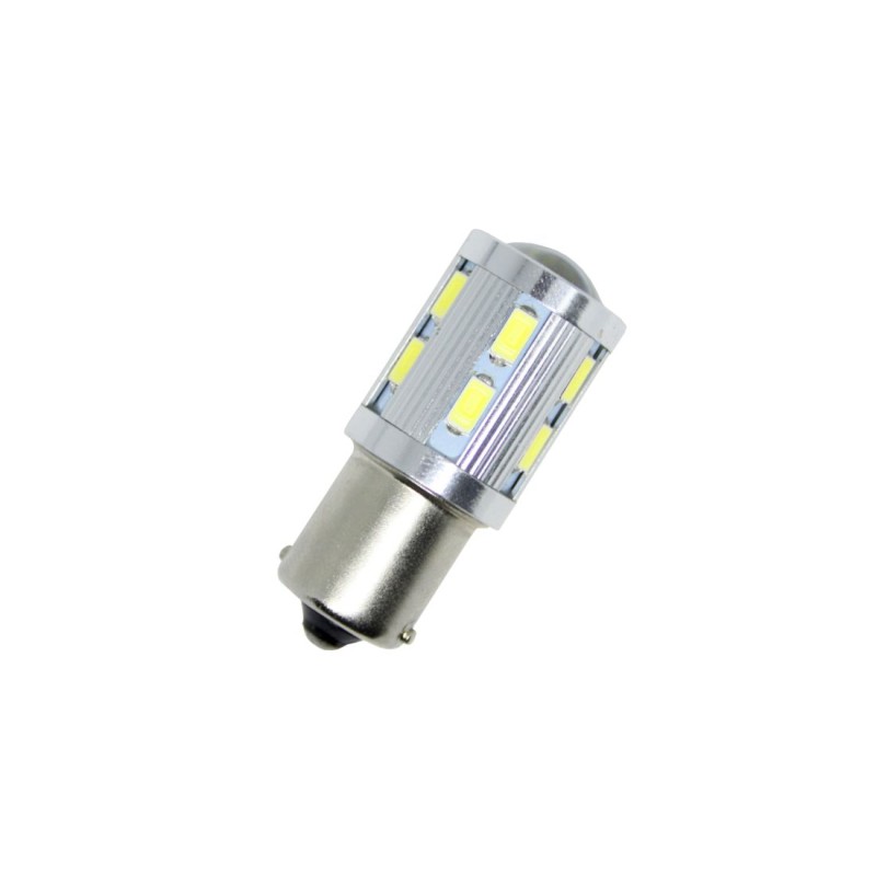 Led λάμπα BA15S με 16 ultra bright led και προτζέκτορα - 1τμχ.