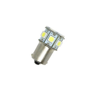 Led λάμπα τύπου BA15S με 13 SMD led μονού φωτισμού λευκή - 1τμχ.