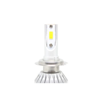 Led λάμπες Η7 για μεσαία ή μεγάλα φώτα 7600 lumen , 36 Watt - COB 6000K - 2τμχ.