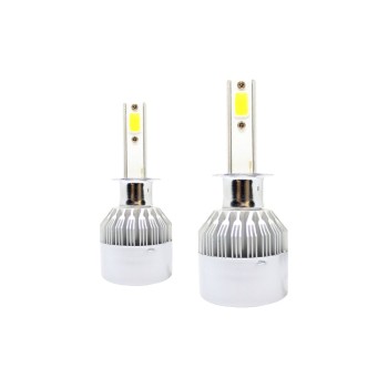 Led λάμπες Η1 για μεσαία ή μεγάλα φώτα 7600 lumen , 36 Watt - COB 6000K - 2τμχ.