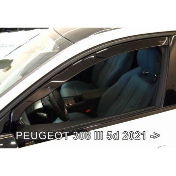 Ανεμοθραύστες για Peugeot 308 (2021+) 5 πορτο - 2τμχ. εμπρός