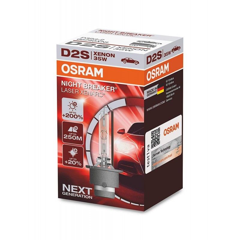 Λάμπα xenon  D2S Osram  - +200% Night Breaker Laser - 1τμχ.