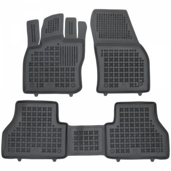 Λαστιχένια πατάκια Rezaw Plast για VW Caddy (2021+) / FORD Connect III / Grand Tourneo Connect III (2022+) - 5 seats τύπου σκαφάκι - 3τμχ.