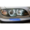 Δαχτυλίδια angel eyes για BMW E46 coupe (1998-2003) / BMW E46 Sedan, Combi (1998-2005) με 4 μεγάλα δαχτυλίδια 144mm - Λευκό χρώμα