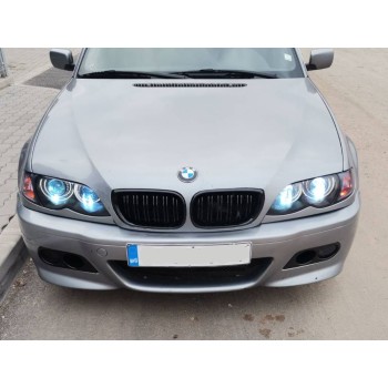 Δαχτυλίδια angel eyes για BMW E46 coupe (1998-2003) / BMW E46 Sedan, Combi (1998-2005) - Λευκό χρώμα