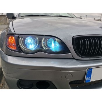 Δαχτυλίδια angel eyes για BMW E46 coupe (1998-2003) / BMW E46 Sedan, Combi (1998-2005) - Λευκό χρώμα