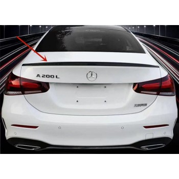 Αεροτομή πορτ μπαγκάζ για Mercedes W177 A-Class (2019+) sedan - μαύρη γυαλιστερή