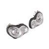 Φανάρια εμπρός led για Mercedes C-CLASS W203 (2000-2004) , με λάμπες (Η1) - σετ 2τμχ.