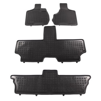 Λαστιχένια πατάκια Rezaw Plast για CHRYSLER Voyager IV (2001-2007) - 7-seater version - τύπου σκαφάκι - 4τμχ.