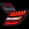 Πίσω φανάρια led για Mercedes C-CLASS W204 (2007-2011) - μαύρα - σετ 2τμχ.