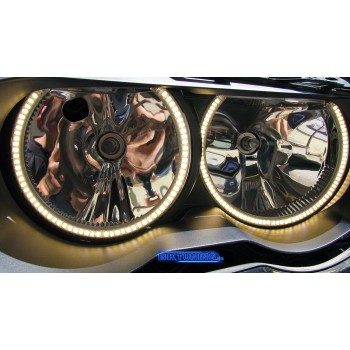 Δαχτυλίδια angel eyes για  BMW E46 (1998-2005) με 60 led - Λευκό χρώμα