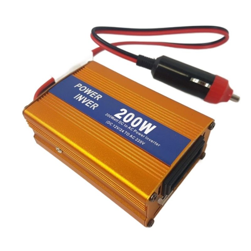 Inverter αυτοκινήτου 12v σε 220v - 200W