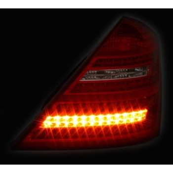 Πίσω φανάρια led για Mercedes W221 S-class (2005-2011) - facelift design - σετ 2τμχ.